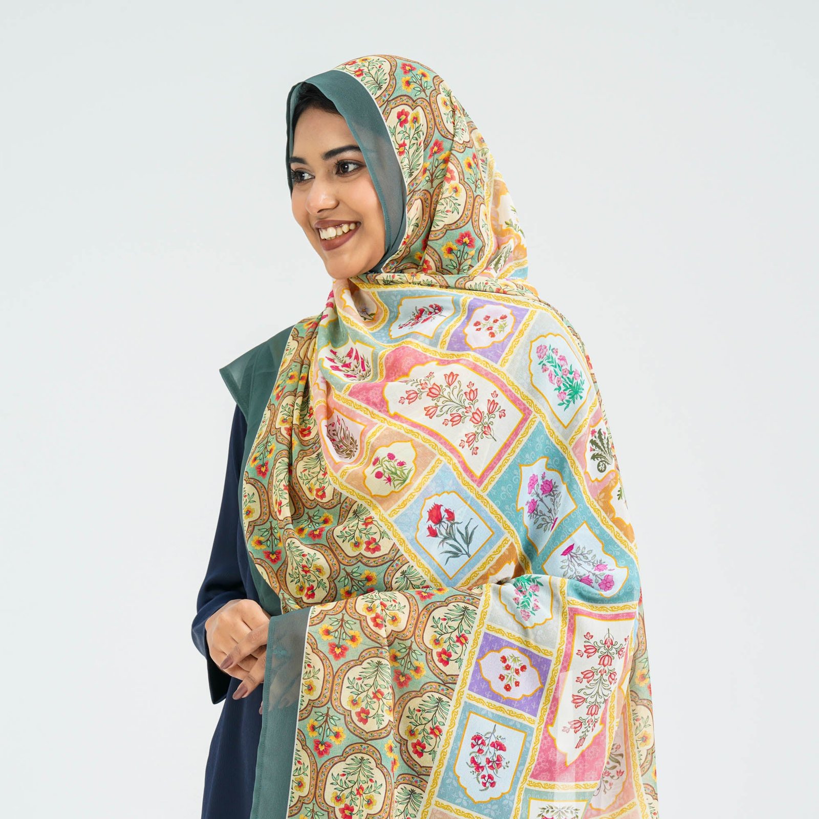 Women’s Multicolor Georgette Scarf - Image 2