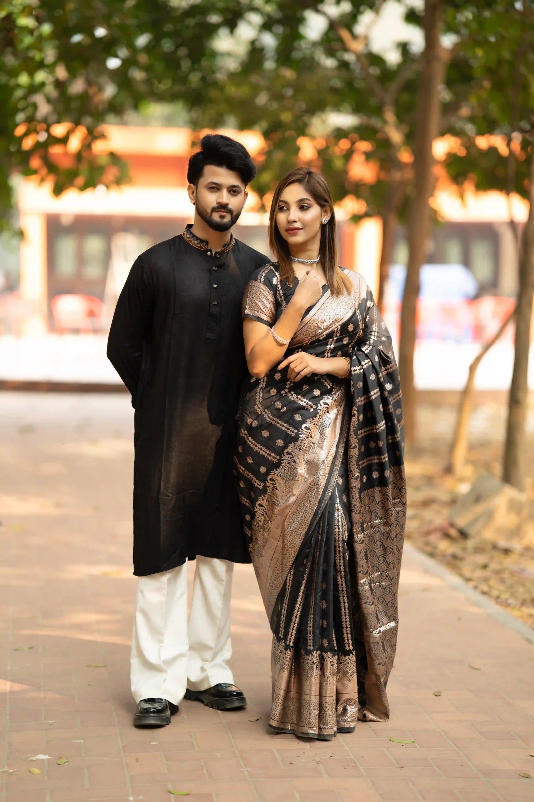 Couple Combo | Saree & Panjabi | Limited Offer - Image 3