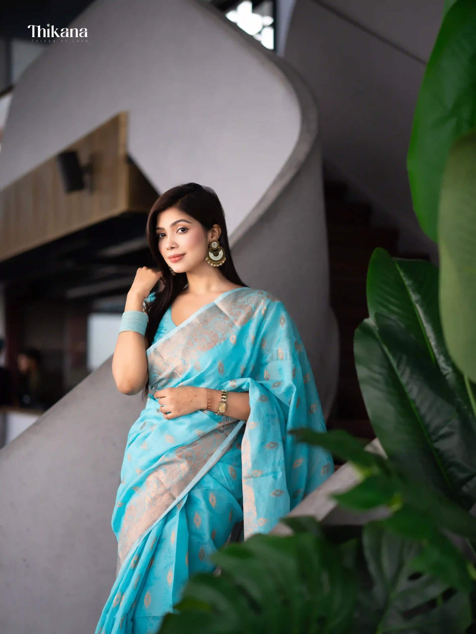 Ruprekha | Tencel Blend Jamdani Saree - Image 4