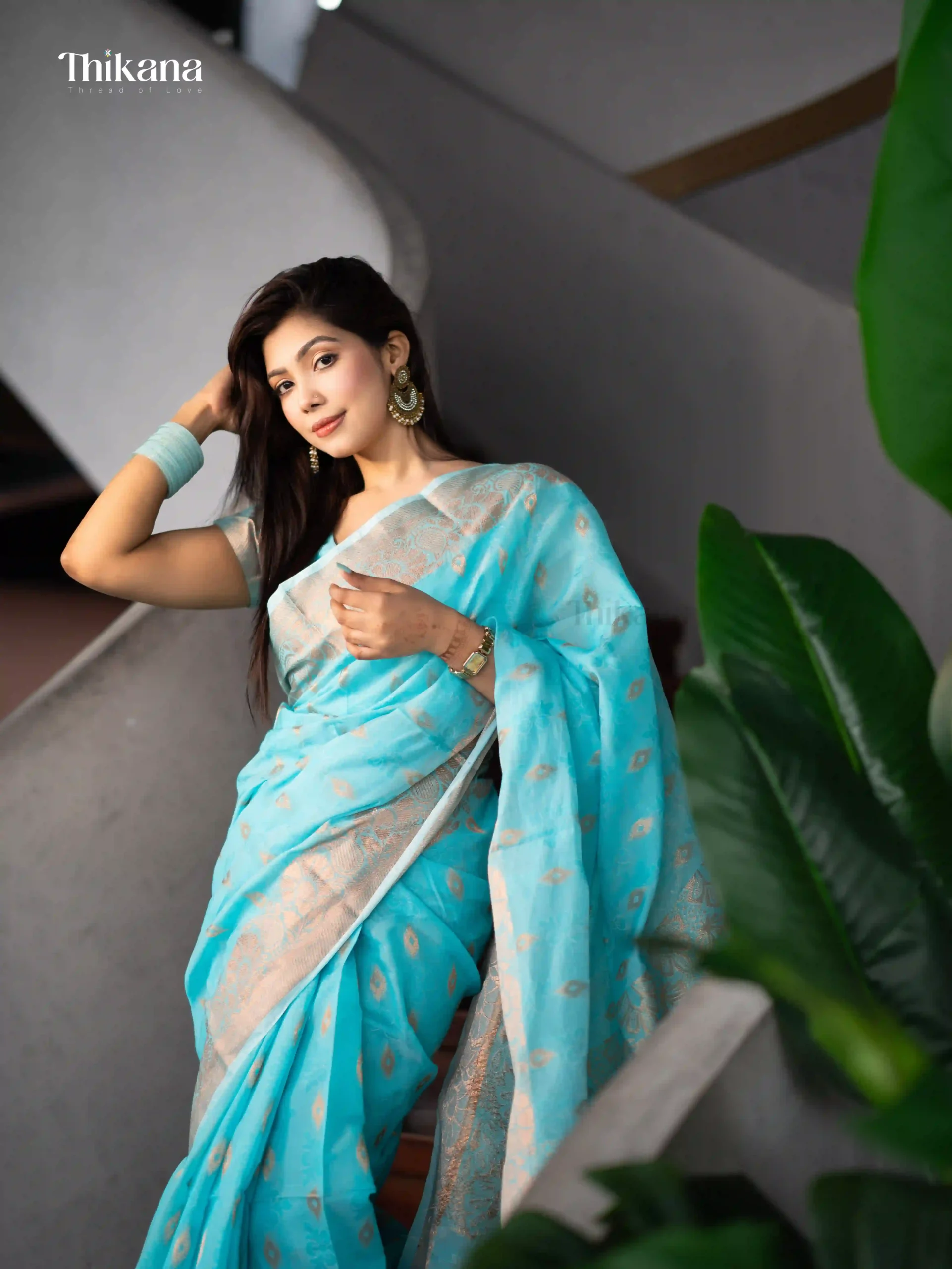 Ruprekha | Tencel Blend Jamdani Saree - Image 3