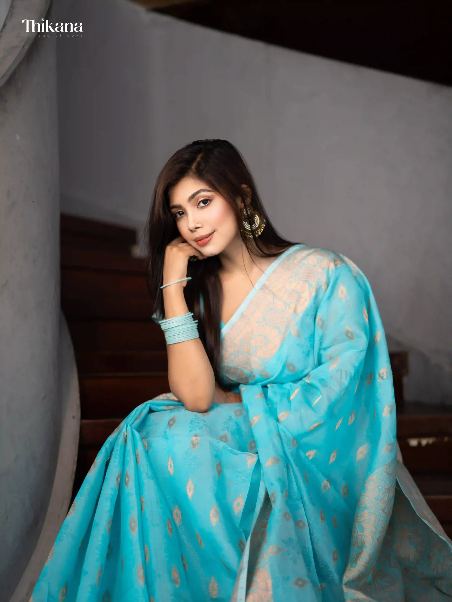 Ruprekha | Tencel Blend Jamdani Saree - Image 5