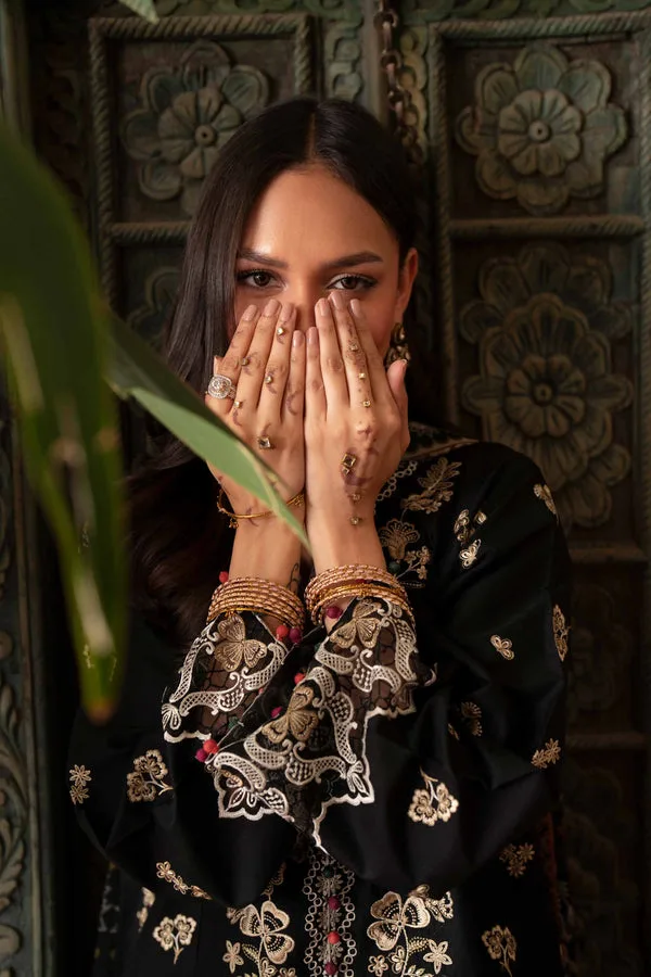 Digital Printed Embroidered Suit | 3 Pices - Image 2