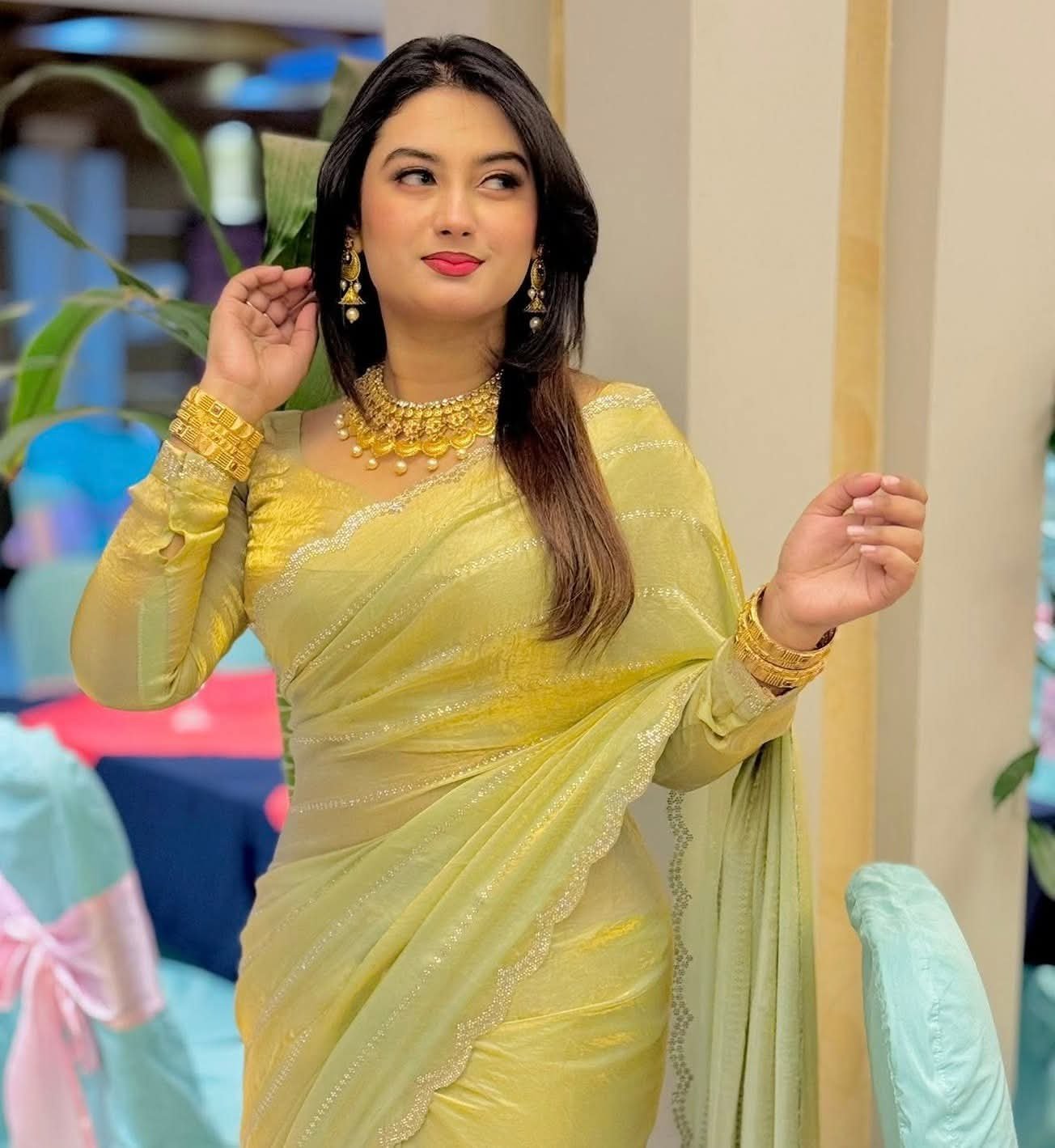 Pinkis Beauty | Saree | Elegent - Image 3