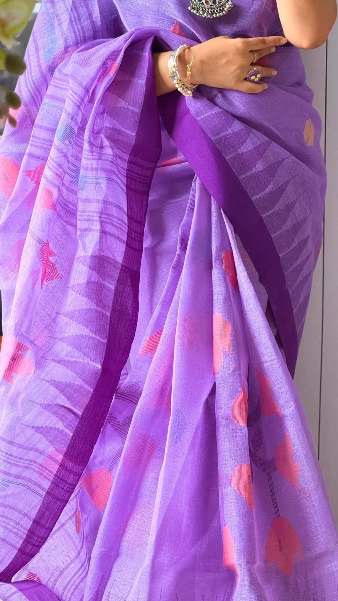 Monipuri Saree Collection | Pink - Image 4