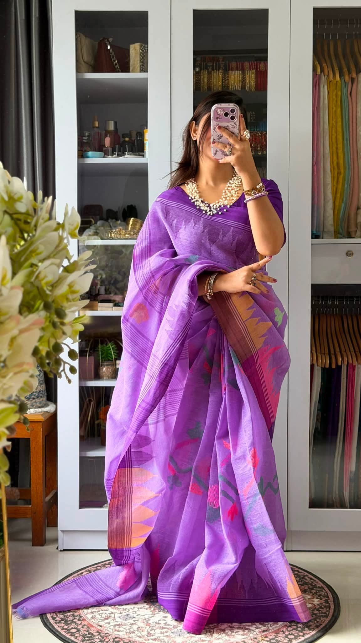 Monipuri Saree Collection | Pink - Image 3