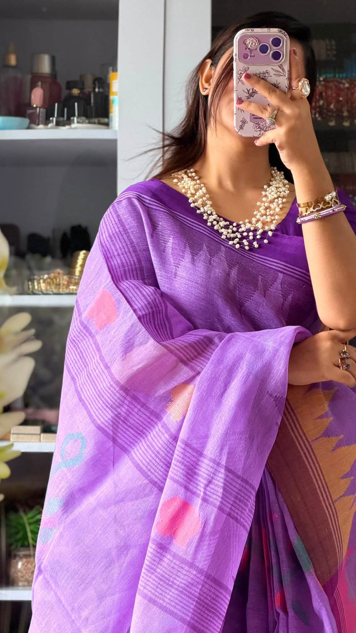 Monipuri Saree Collection | Pink