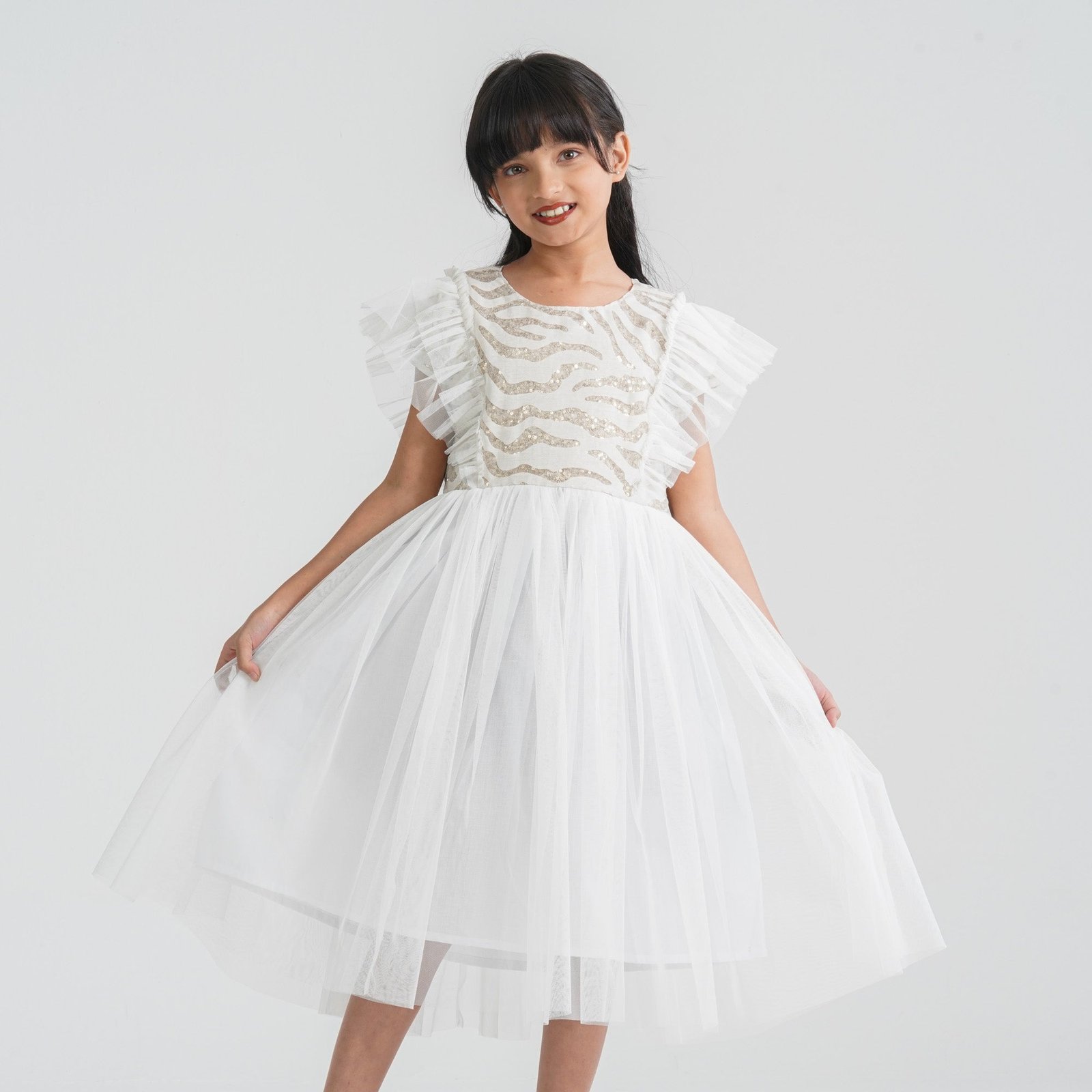 Girl's White Gown