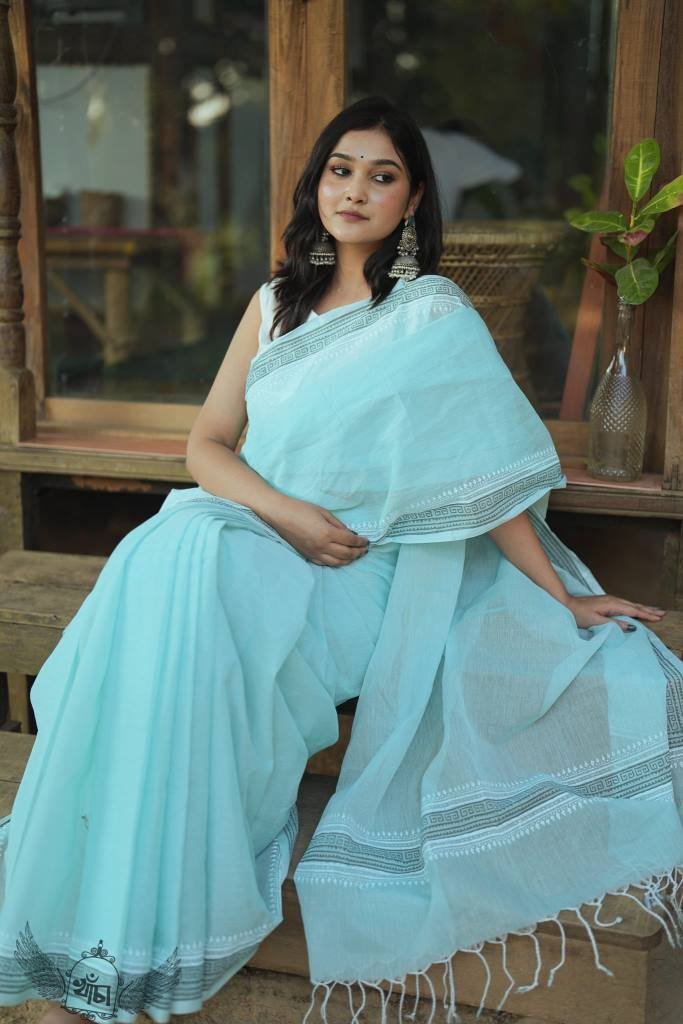 Kaya | Block Printed Sharee - Image 4