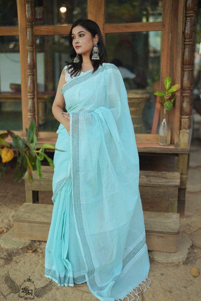 Kaya | Block Printed Sharee - Image 3