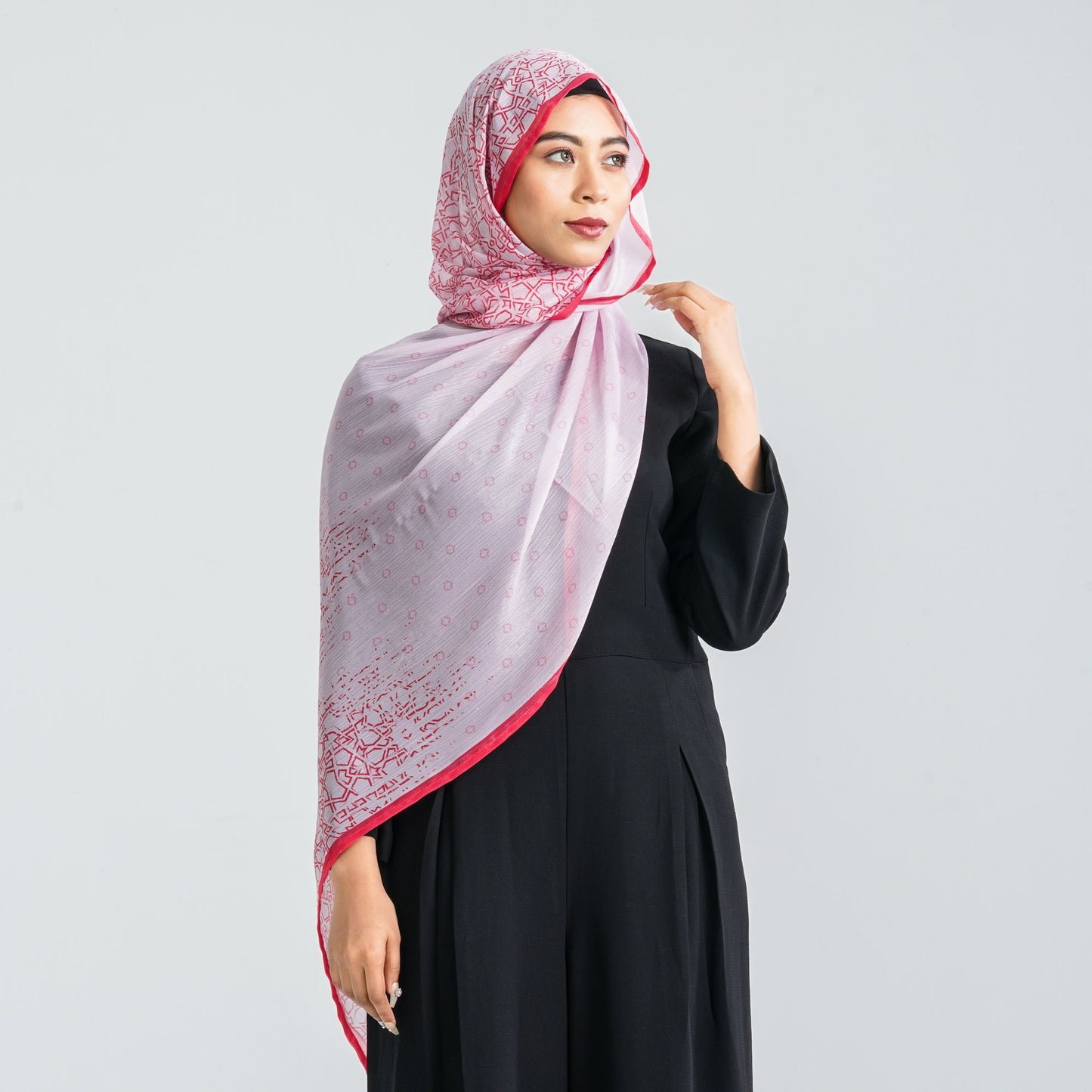 Women’s Blended Silk Digital Printed Scarf - Image 3