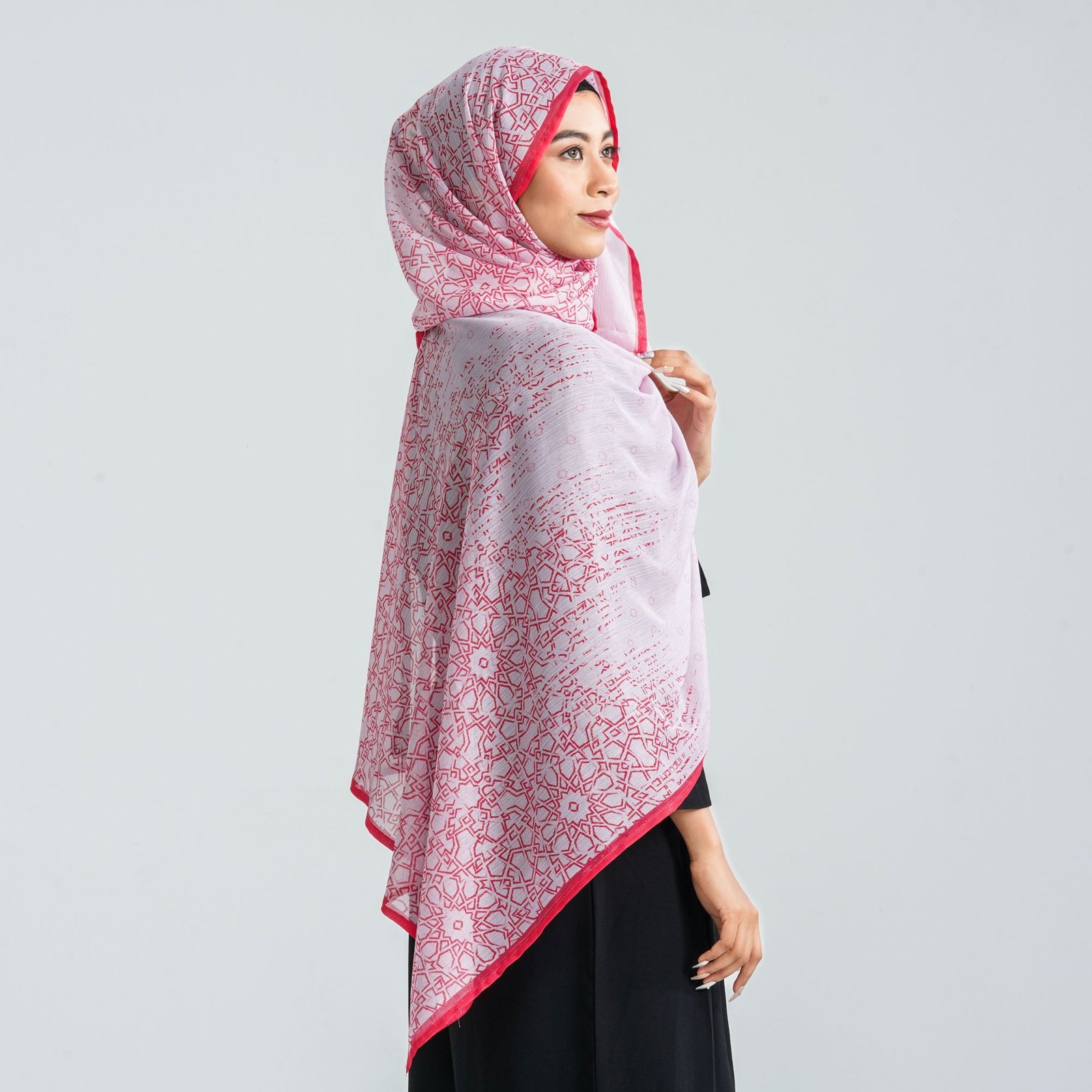 Women’s Blended Silk Digital Printed Scarf - Image 4