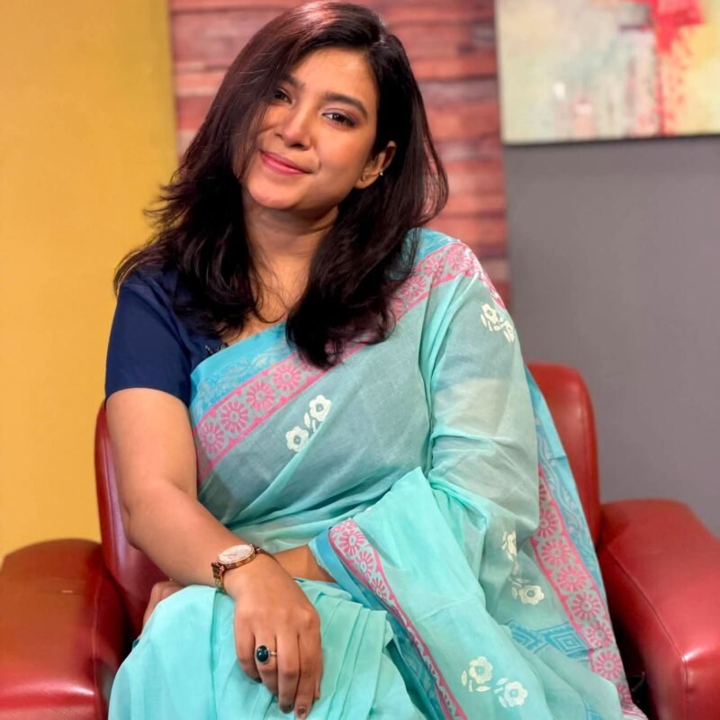 Bangaliana | Saree |  Skyblue