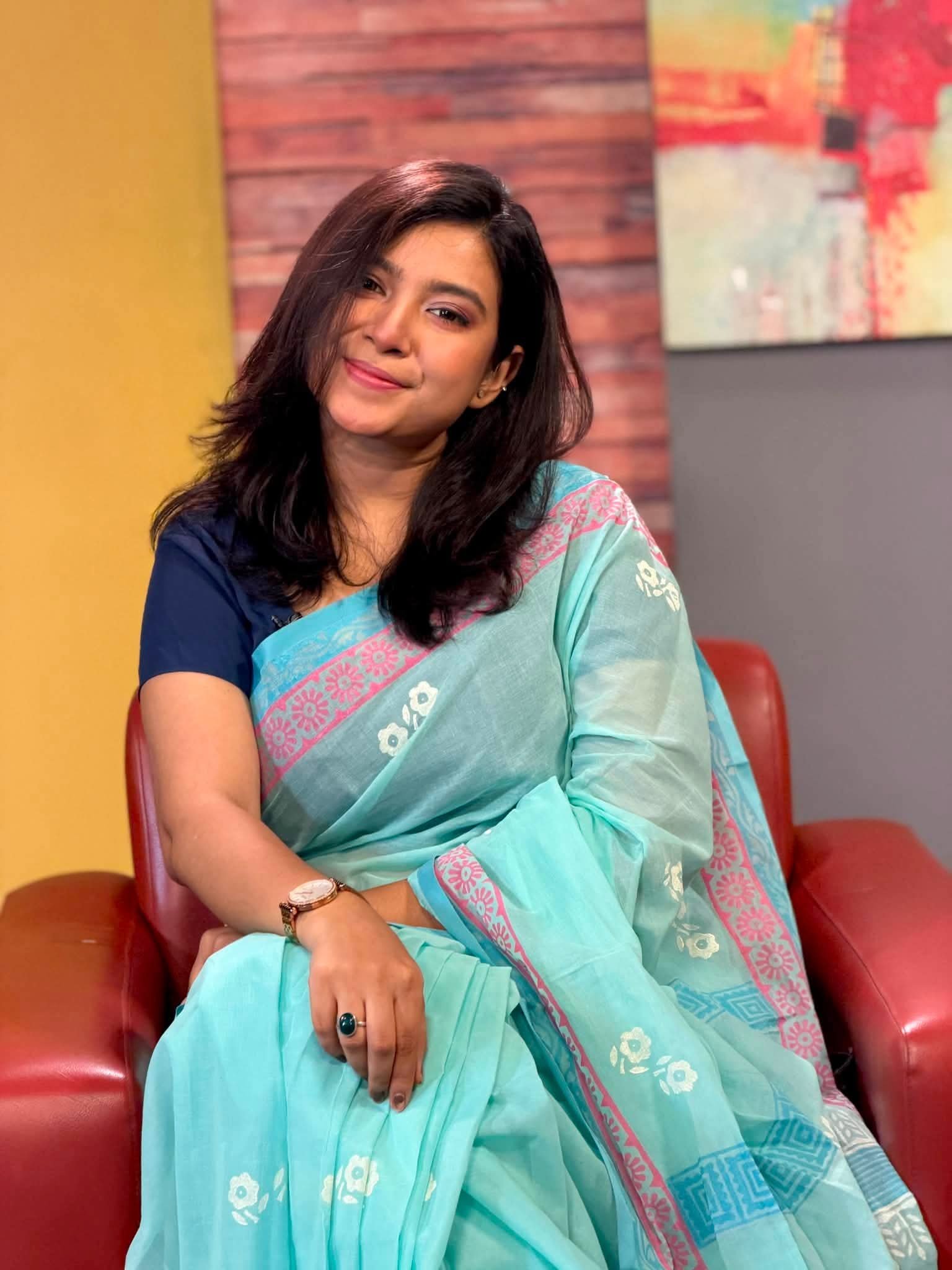 Bangaliana | Saree | Skyblue