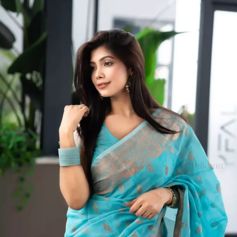 Ruprekha | Tencel Blend Jamdani Saree