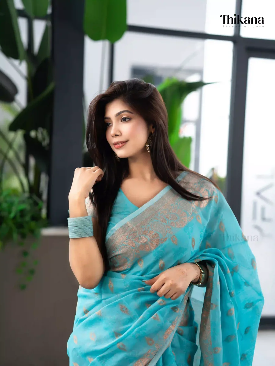 Ruprekha | Tencel Blend Jamdani Saree