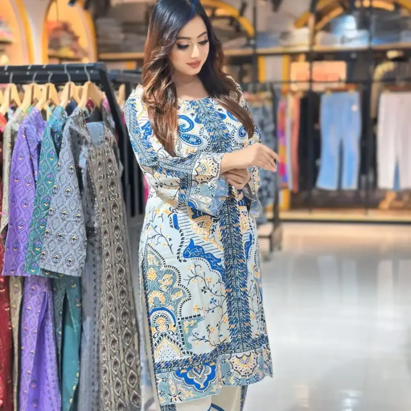 Digital printed Salwar kameez | ColourWeav