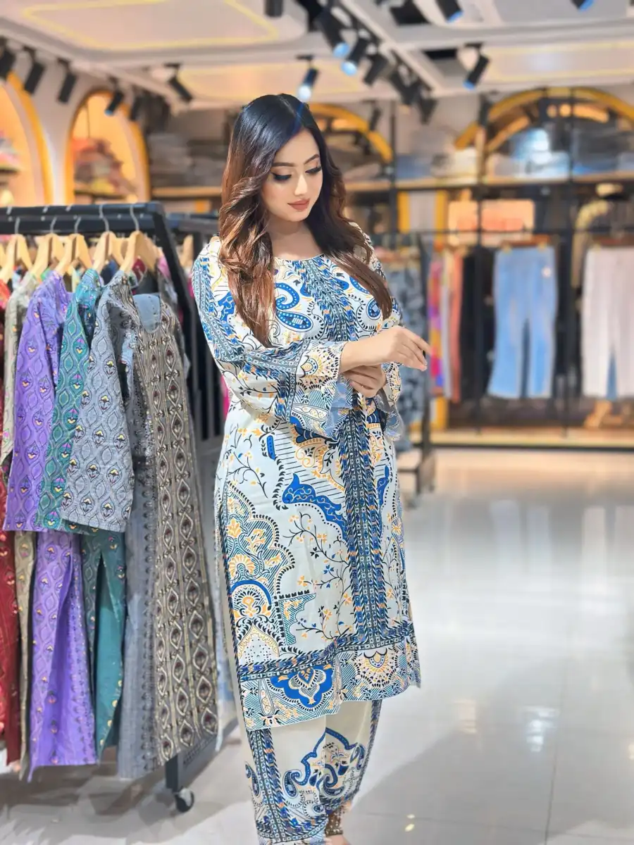 Digital printed Salwar kameez | ColourWeav