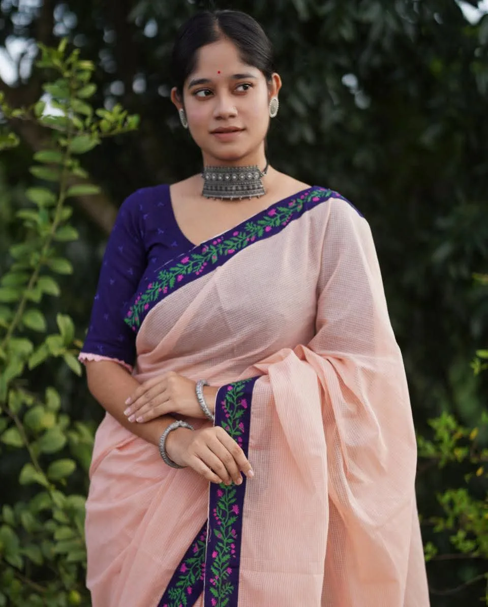 ব্লকপ্রিন্ট | হাওয়াই মিঠায় শাড়ি।