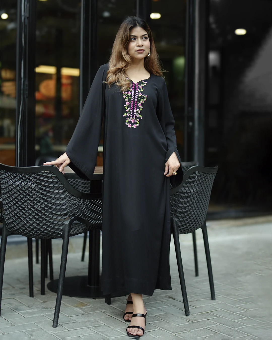 RASHI Women’s Black Kaftan - Image 2